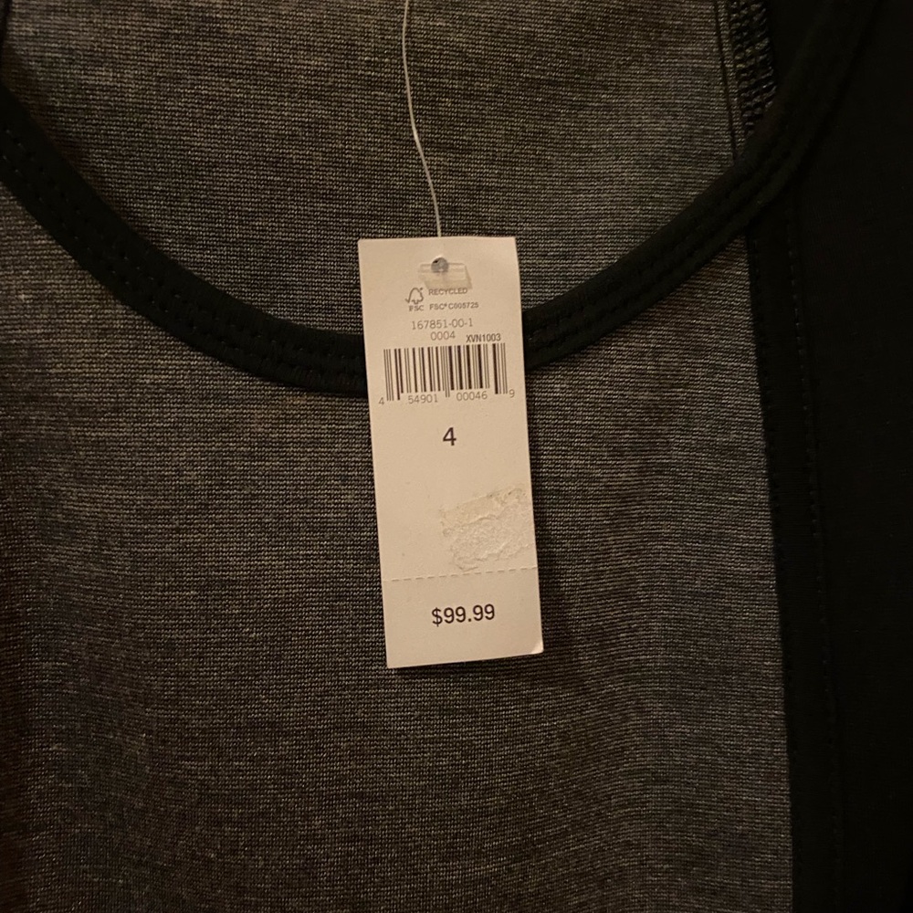 NWT Banana Republic Black and Grey Bodycon Dress - Picture 8 of 8
